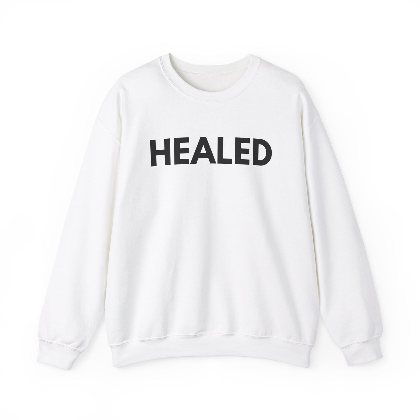 Healed Godly Unisex Heavy Blend™ Crewneck Sweatshirt - Cozy Comfort for Self-Care and Recovery