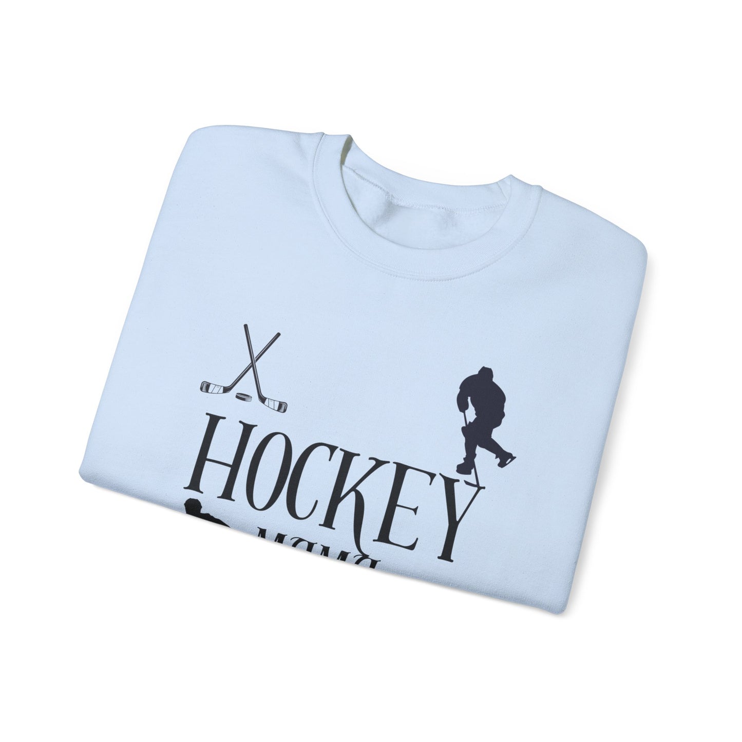 Hockey MAMA black ink - Unisex Heavy Blend™ Crewneck Sweatshirt