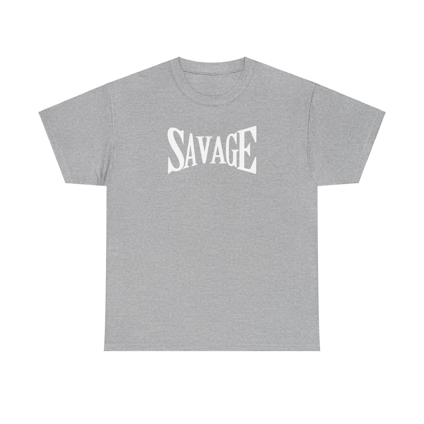 Savage Unisex Heavy Cotton Tee - Bold Graphic Tee for Statement Style