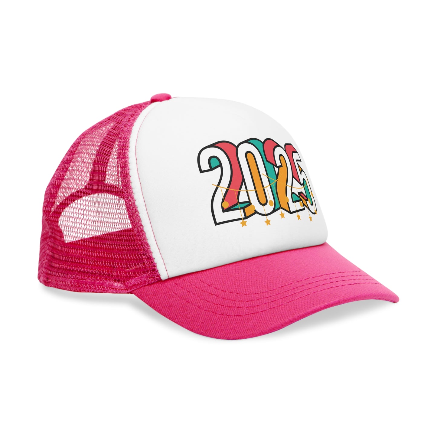 New Years Retro 2025 Mesh Cap - Perfect for Celebrations and Everyday Style