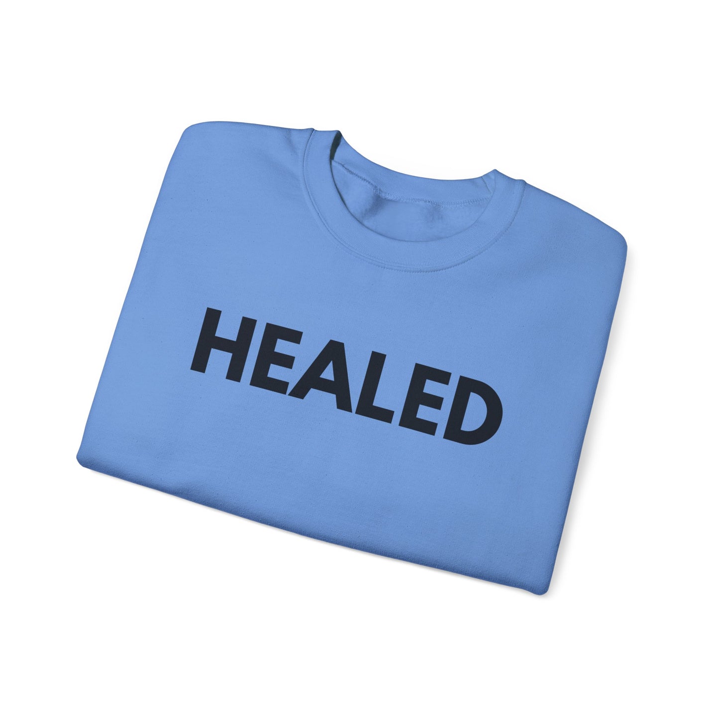 Healed Godly Unisex Heavy Blend™ Crewneck Sweatshirt - Cozy Comfort for Self-Care and Recovery