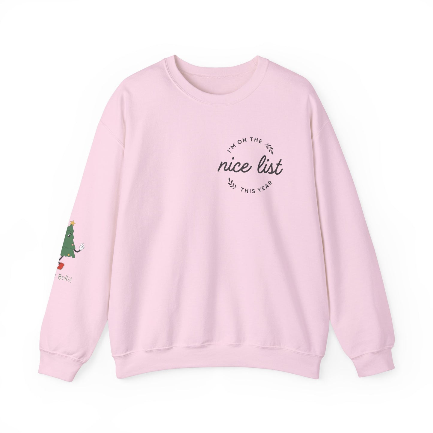 Festive Nice List Crewneck Sweatshirt - Holiday Cheer & Christmas Spirit