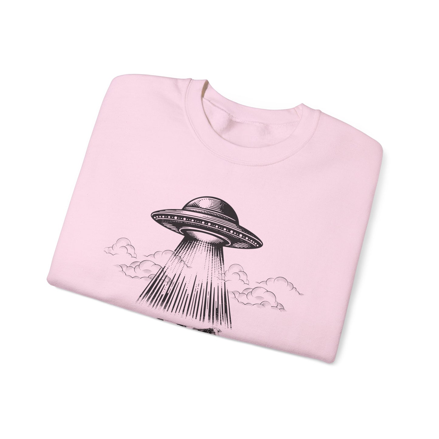 Alien Abduction Unisex Heavy Blend™ Crewneck Sweatshirt - Fun Graphic for Casual Comfort