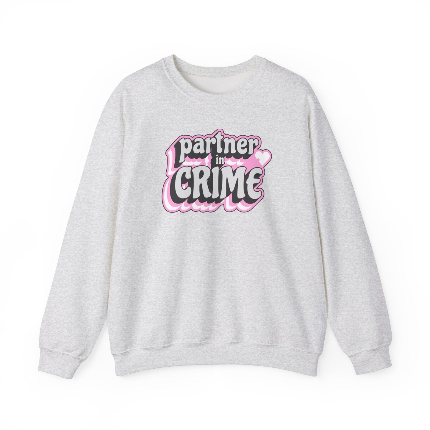 Partner in Crime Unisex Heavy Blend Crewneck Sweatshirt - Cozy Couples Apparel