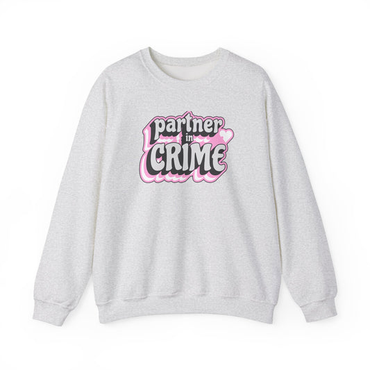 Partner in Crime Unisex Heavy Blend Crewneck Sweatshirt - Cozy Couples Apparel