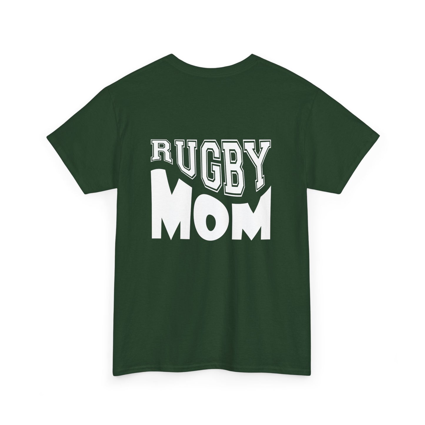 Rugby Mom Unisex Heavy Cotton Tee - Sporty Graphic T-shirt for Rugby Fans