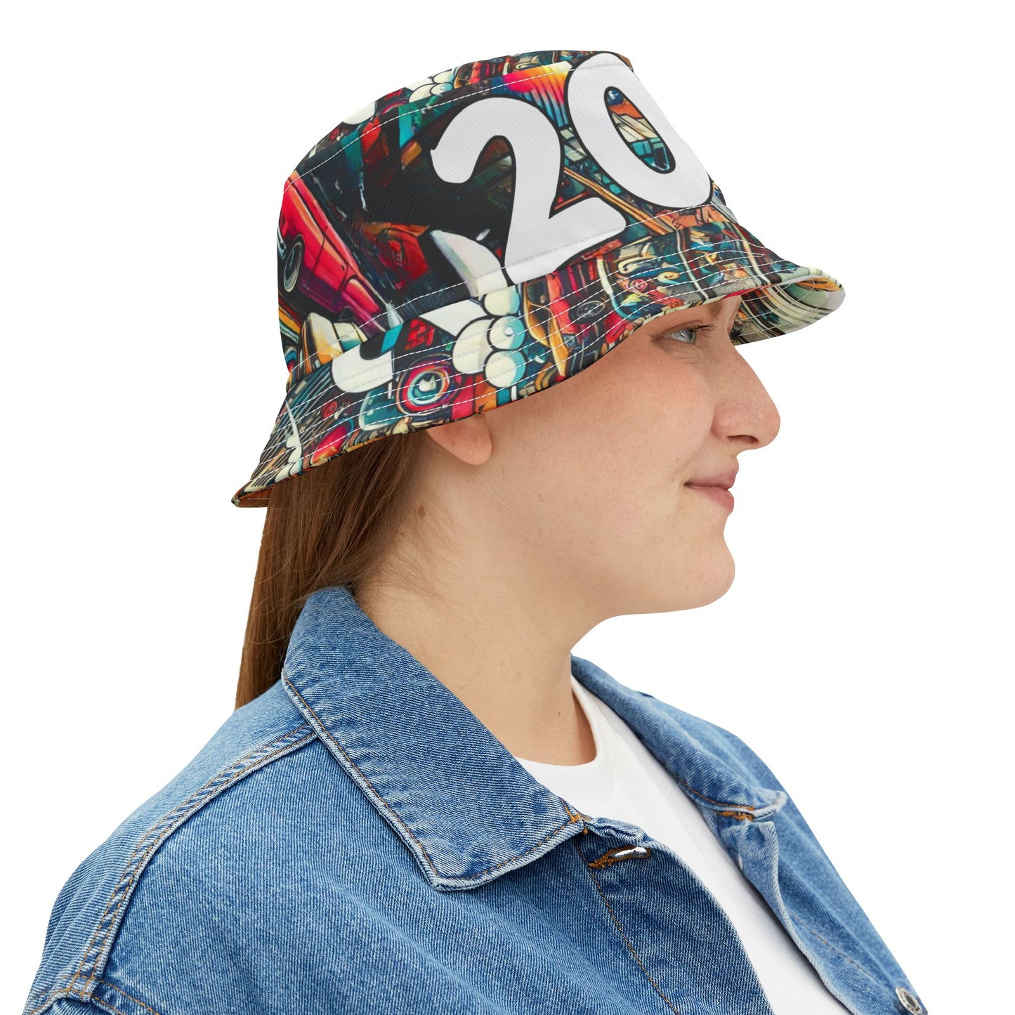 New Years 2025 Colorful Bucket Hat - Trendy Summer Accessory for Festivals and Celebrations