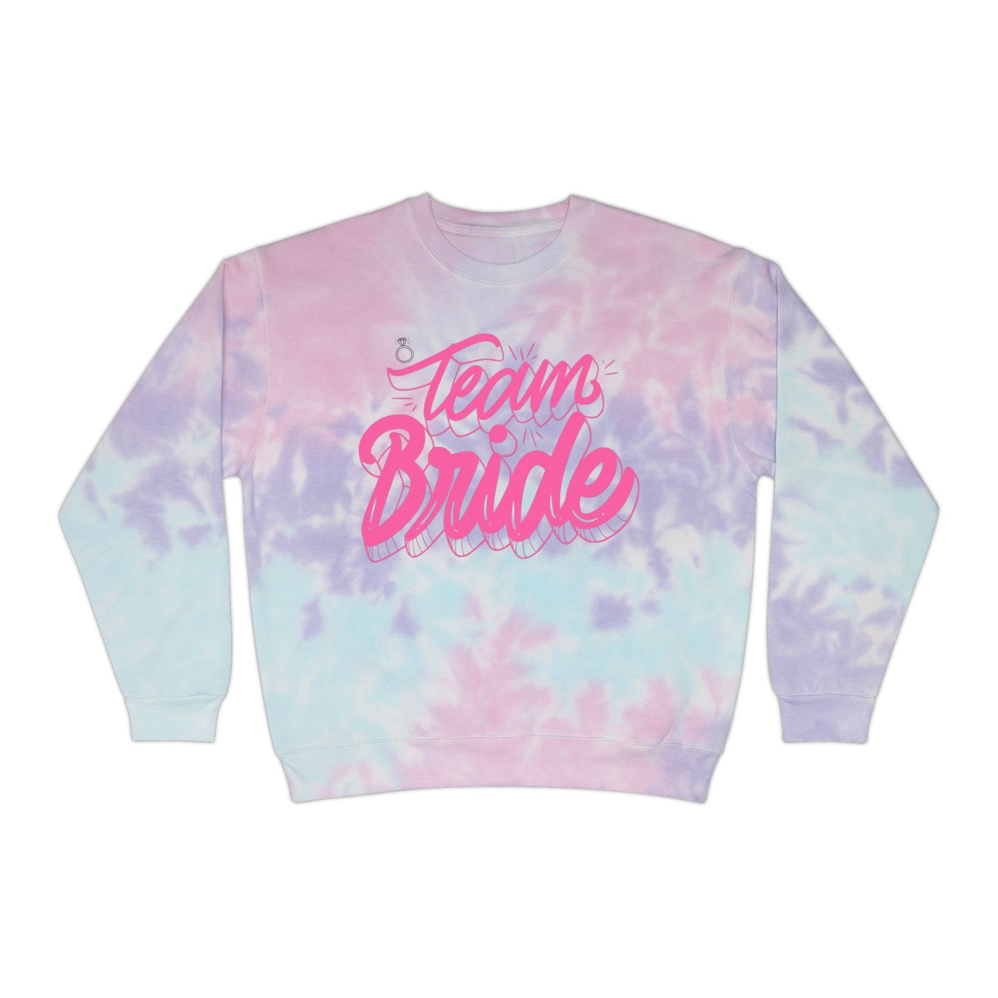 Team Bride Unisex Tie-Dye Sweatshirt - Perfect for Bridal Parties