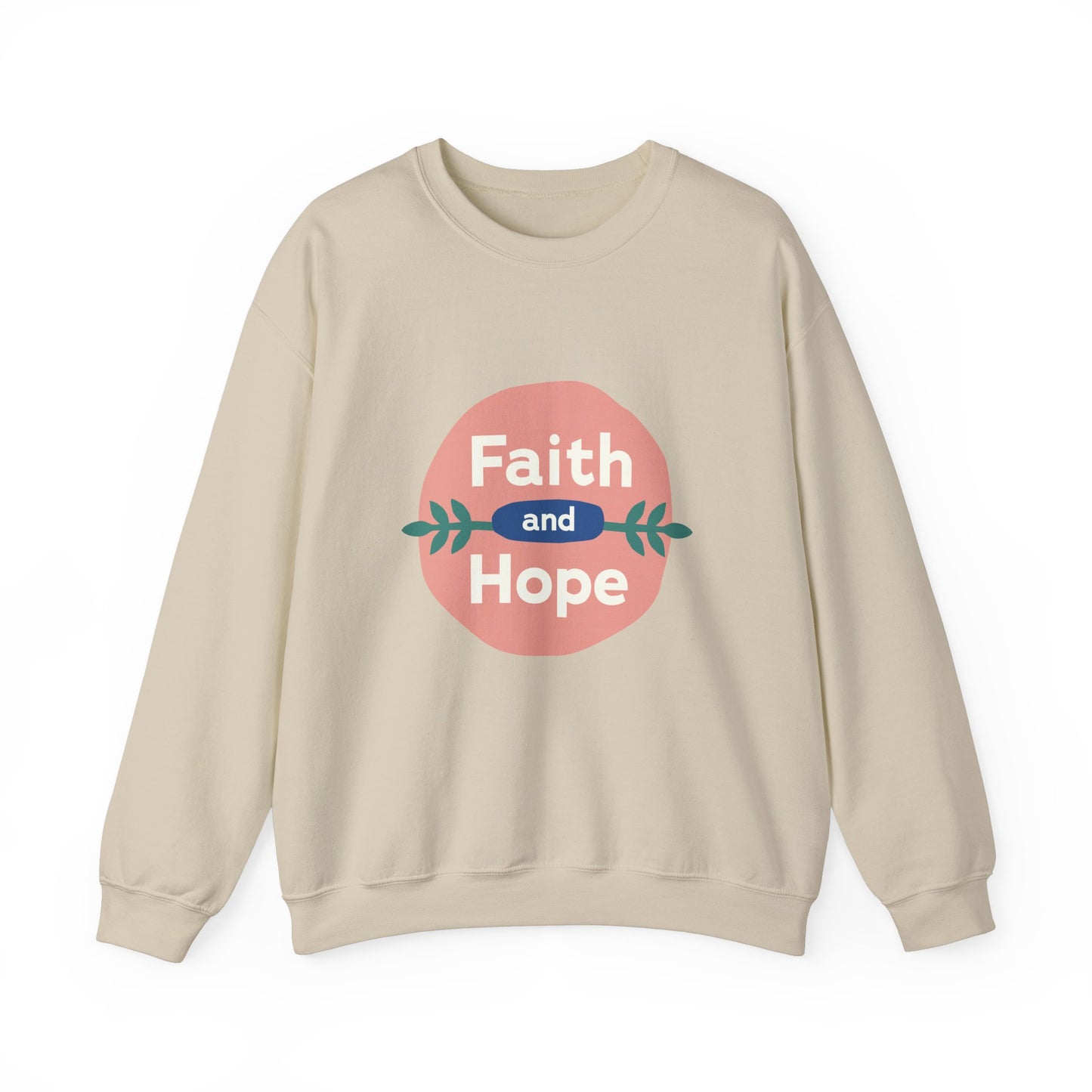 Faith and Hope Unisex Crewneck Sweatshirt - Cozy, Inspirational Apparel