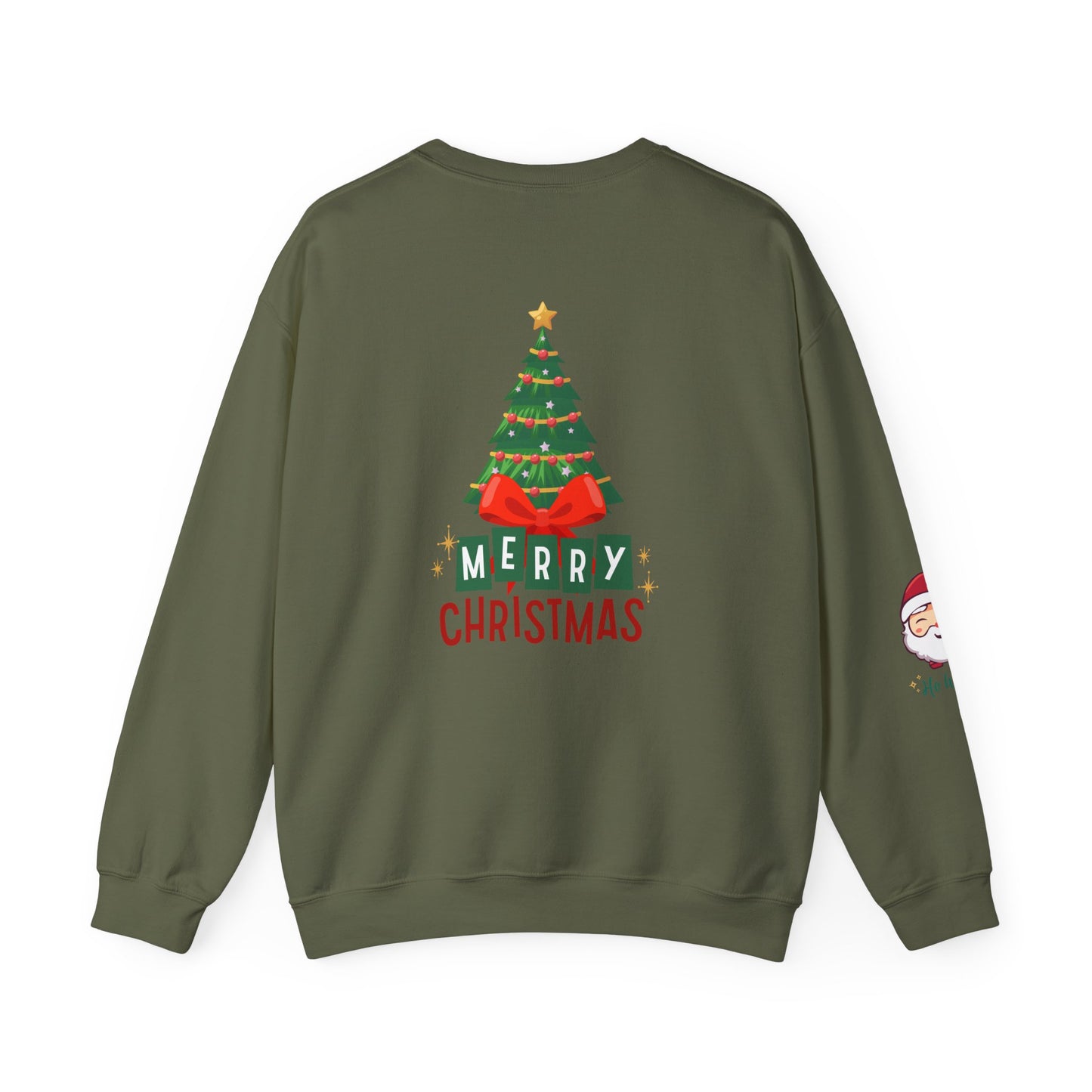 Merry Christmas Holly Jolly Crewneck Sweatshirt - Unisex Holiday Design