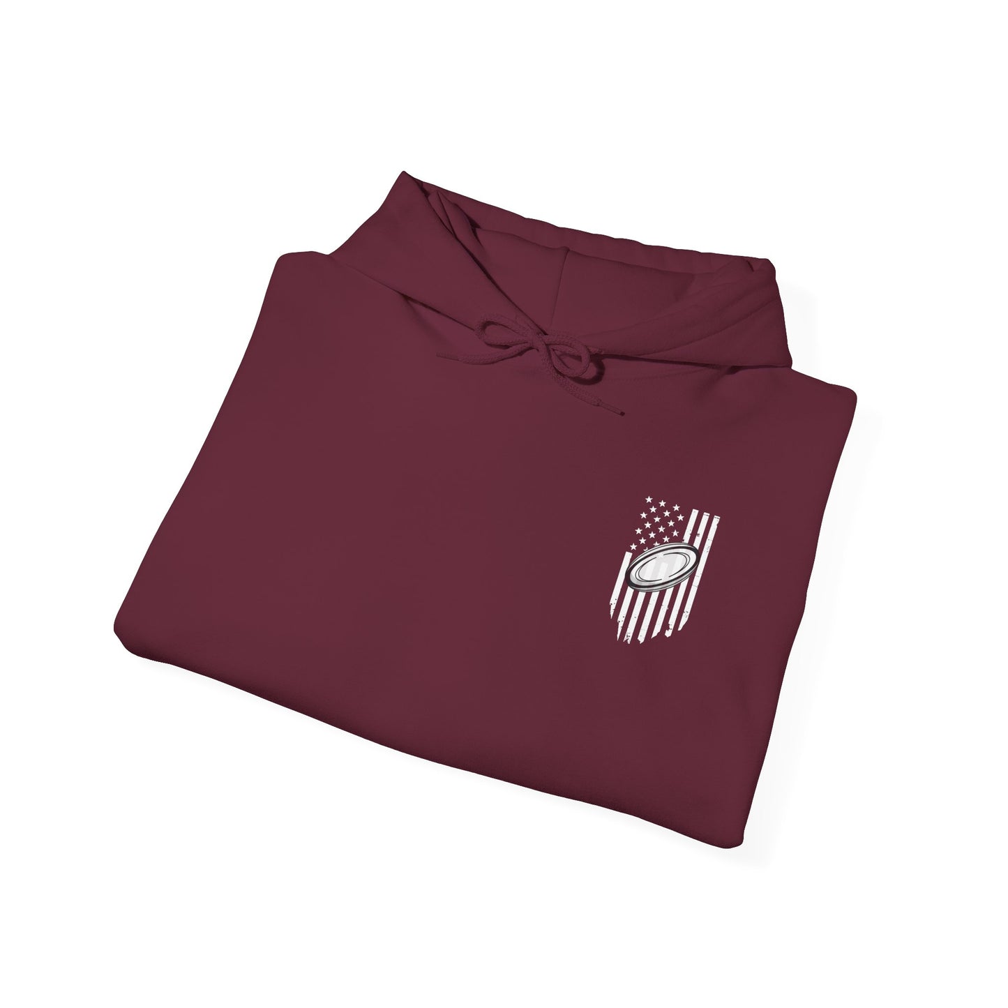 Rugby Mom America Hooded Sweatshirt | Unisex Heavy Blend | Sports Gift