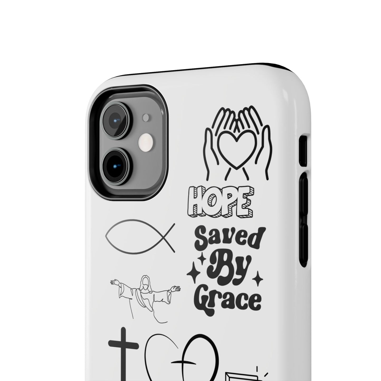 Inspirational Tough Phone Case - Faith, Hope & Grace Design