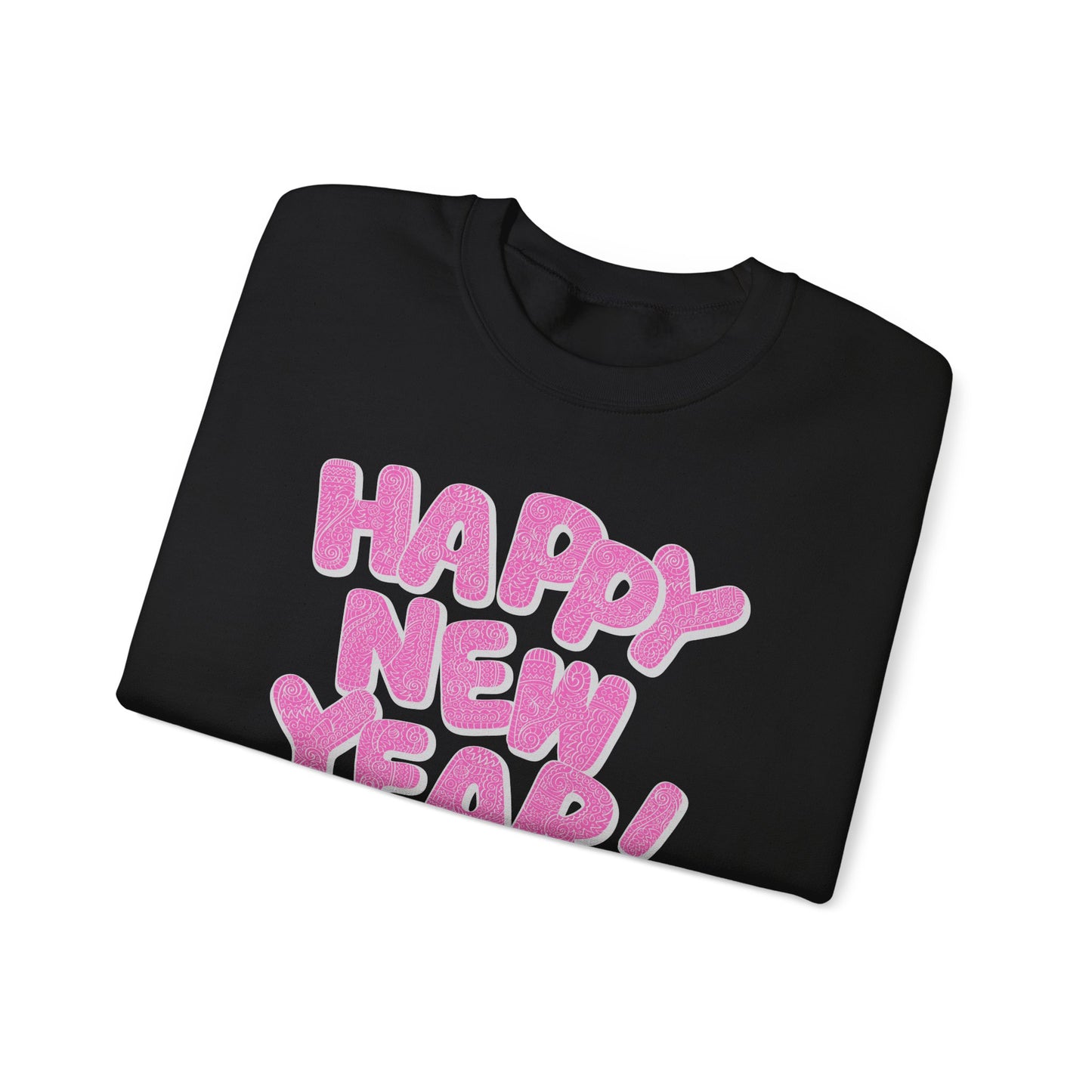 Happy New Year 2025 Pink Unisex Crewneck Sweatshirt