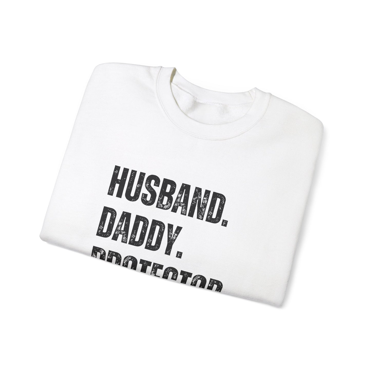 Husband Daddy Protector Hero Sweatshirt | Unisex Heavy Blend Crewneck