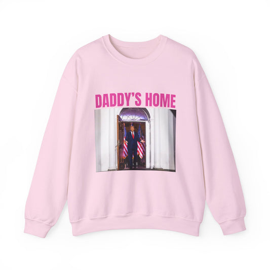 Daddy's Home Unisex Heavy Blend™ Crewneck Sweatshirt - Cozy, Playful Apparel for Casual Days