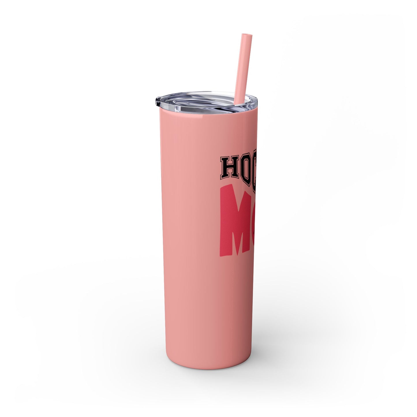 Hockey Mom 20oz Skinny Tumbler with Straw - Perfect Gift for Sports Enthusiasts