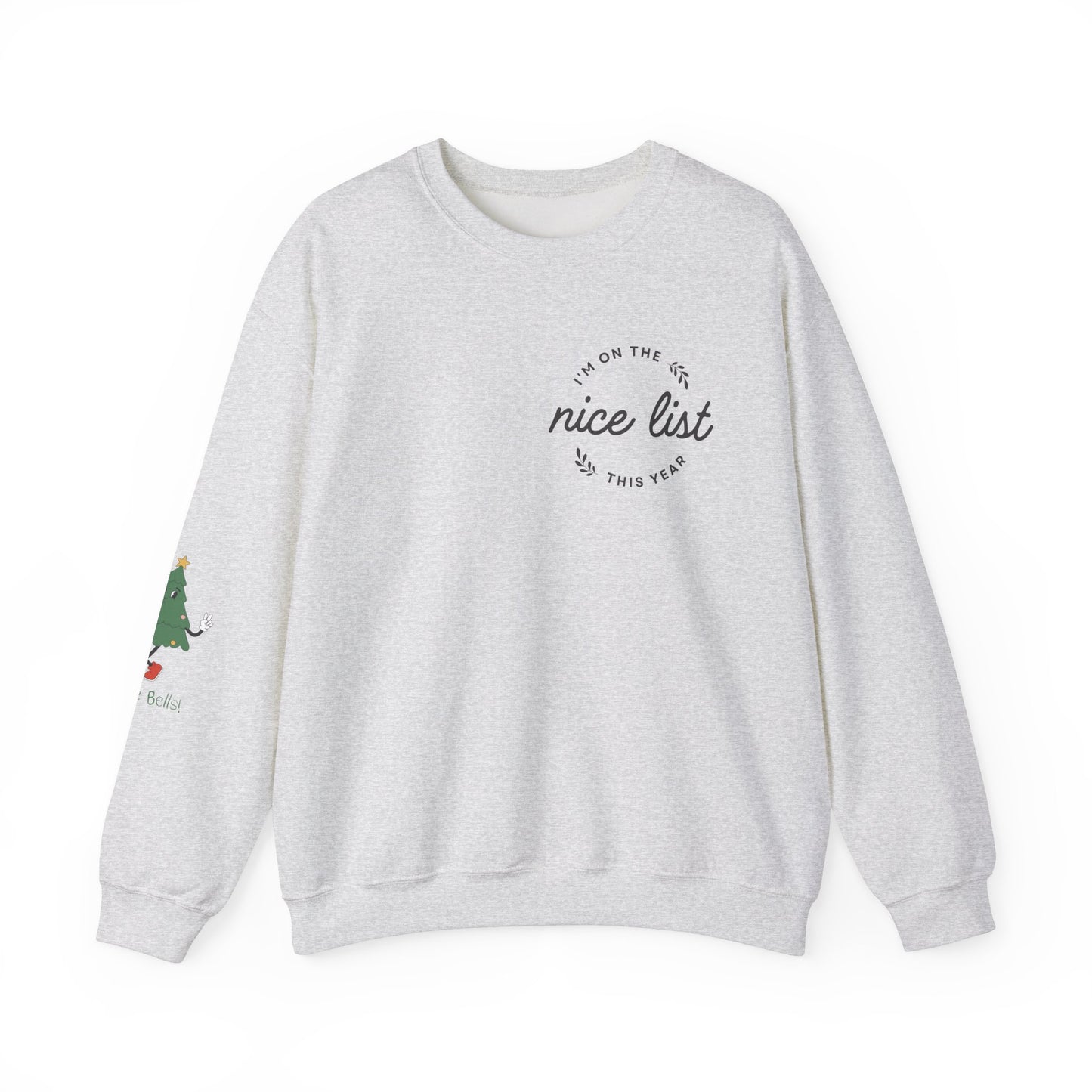 Festive Nice List Crewneck Sweatshirt - Holiday Cheer & Christmas Spirit