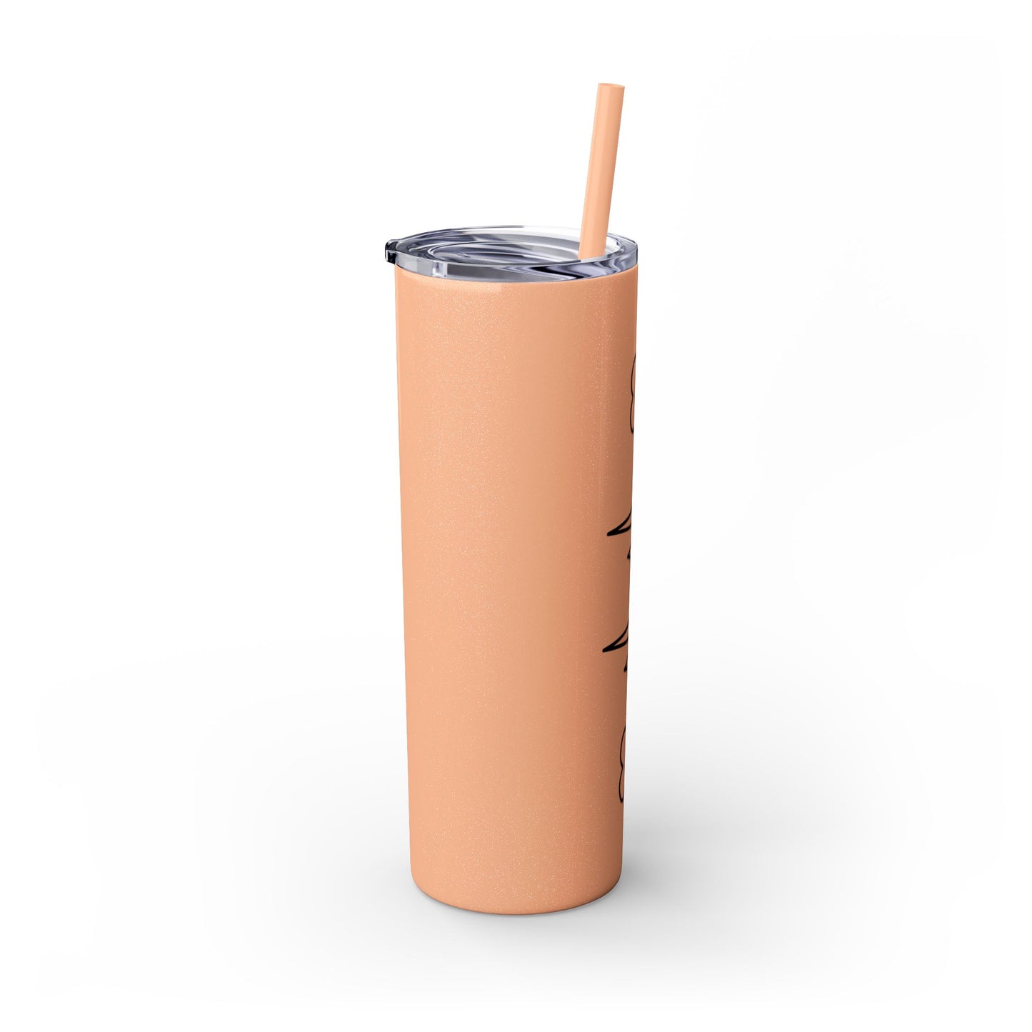 Heartbeat Love Skinny Tumbler with Straw - 20oz