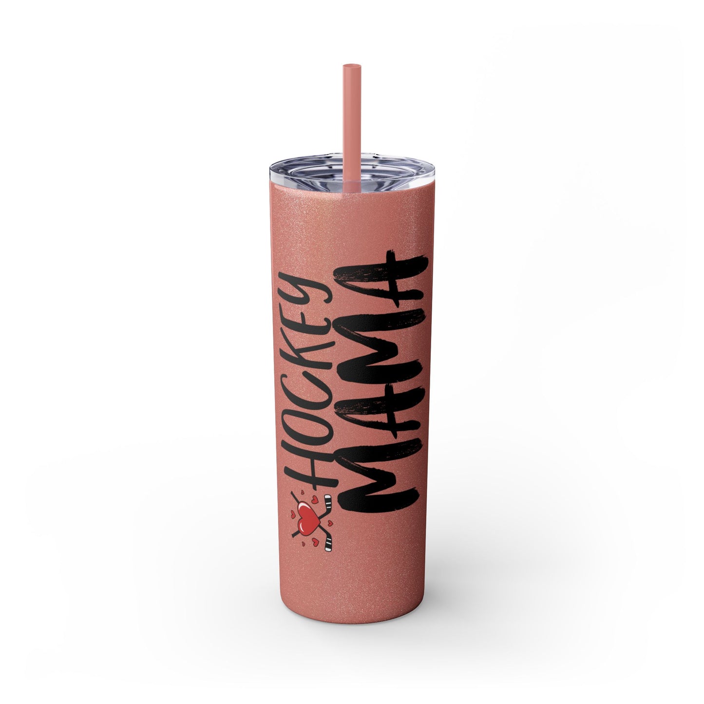 Hockey Mama 20oz Skinny Tumbler with Straw - Perfect Gift for Sports Moms