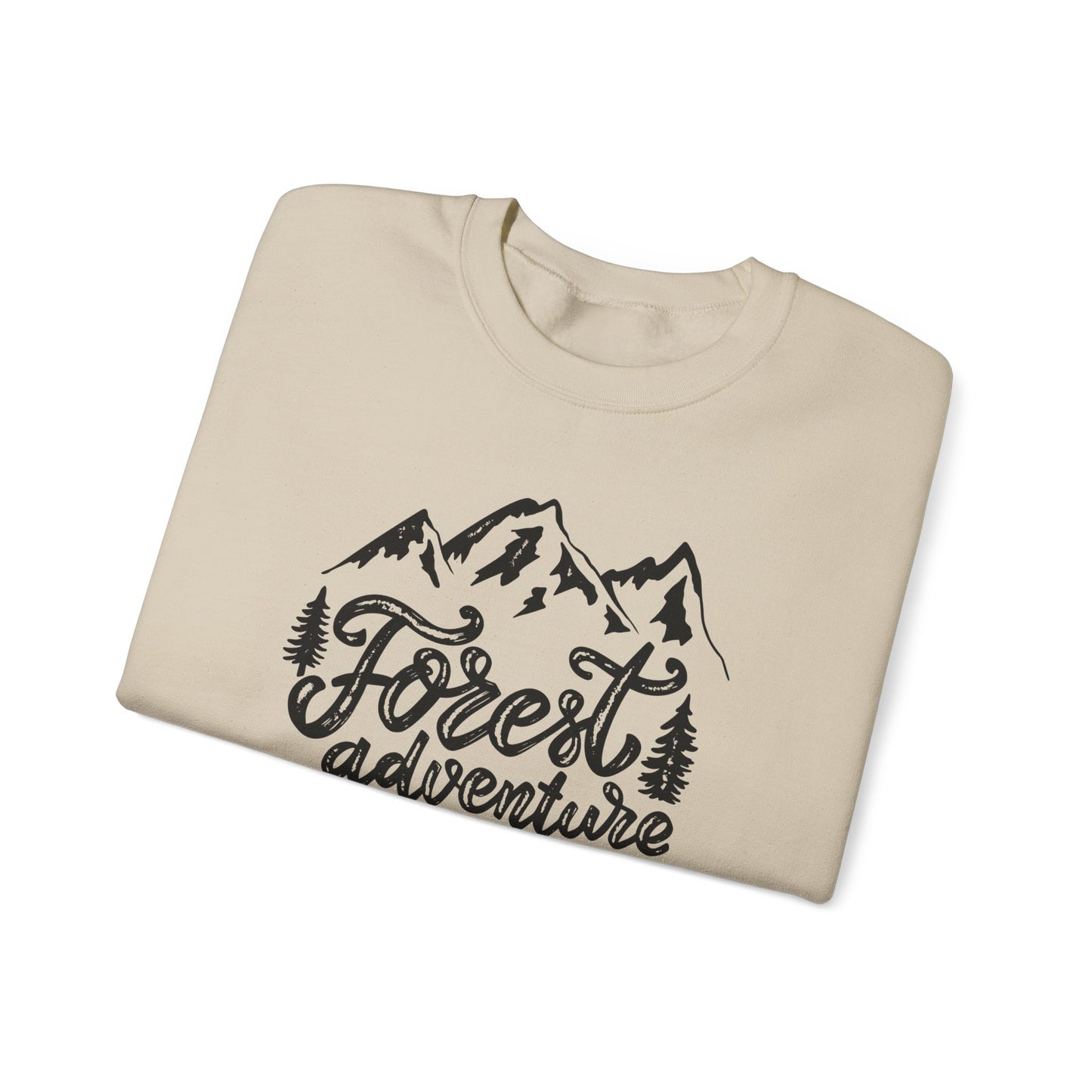 Forest Adventure Unisex Heavy Blend Crewneck Sweatshirt | Perfect for Outdoor Lovers