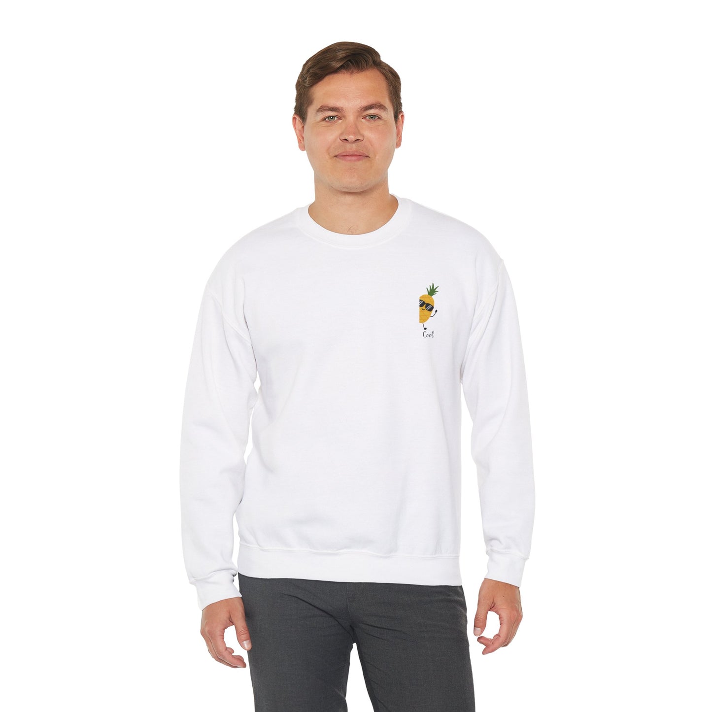 Tropical Vibes Crewneck Sweatshirt - Cool Pineapple and Palm Tree Design