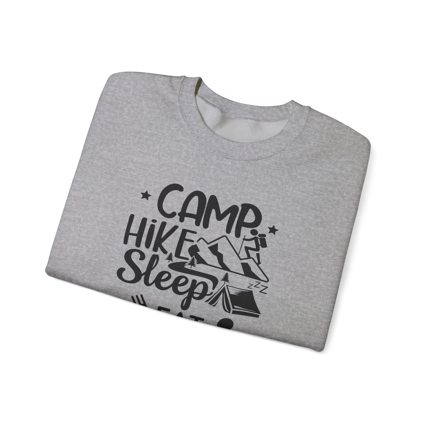 Adventure Camp Sweatshirt - "Camp Hike Sleep Eat Repeat"