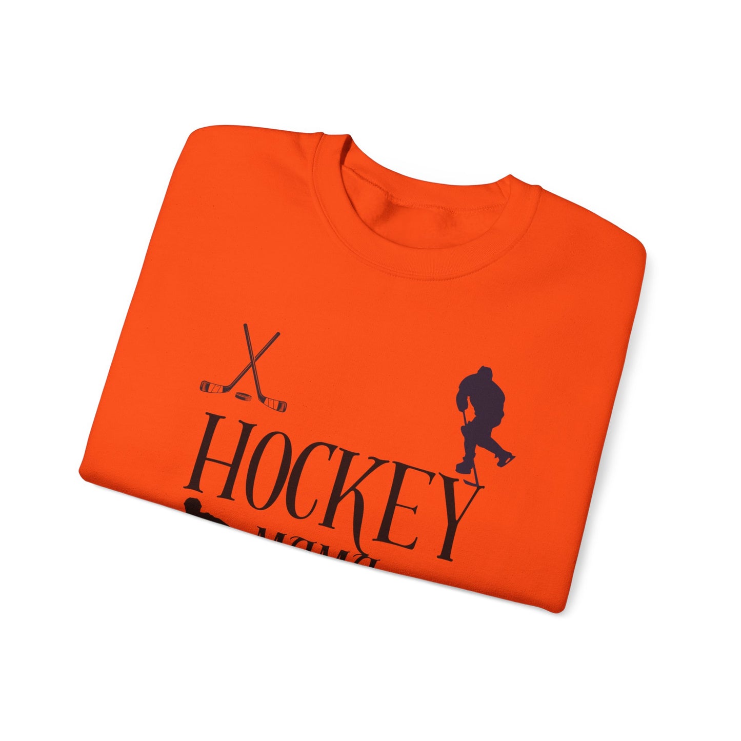 Hockey MAMA black ink - Unisex Heavy Blend™ Crewneck Sweatshirt