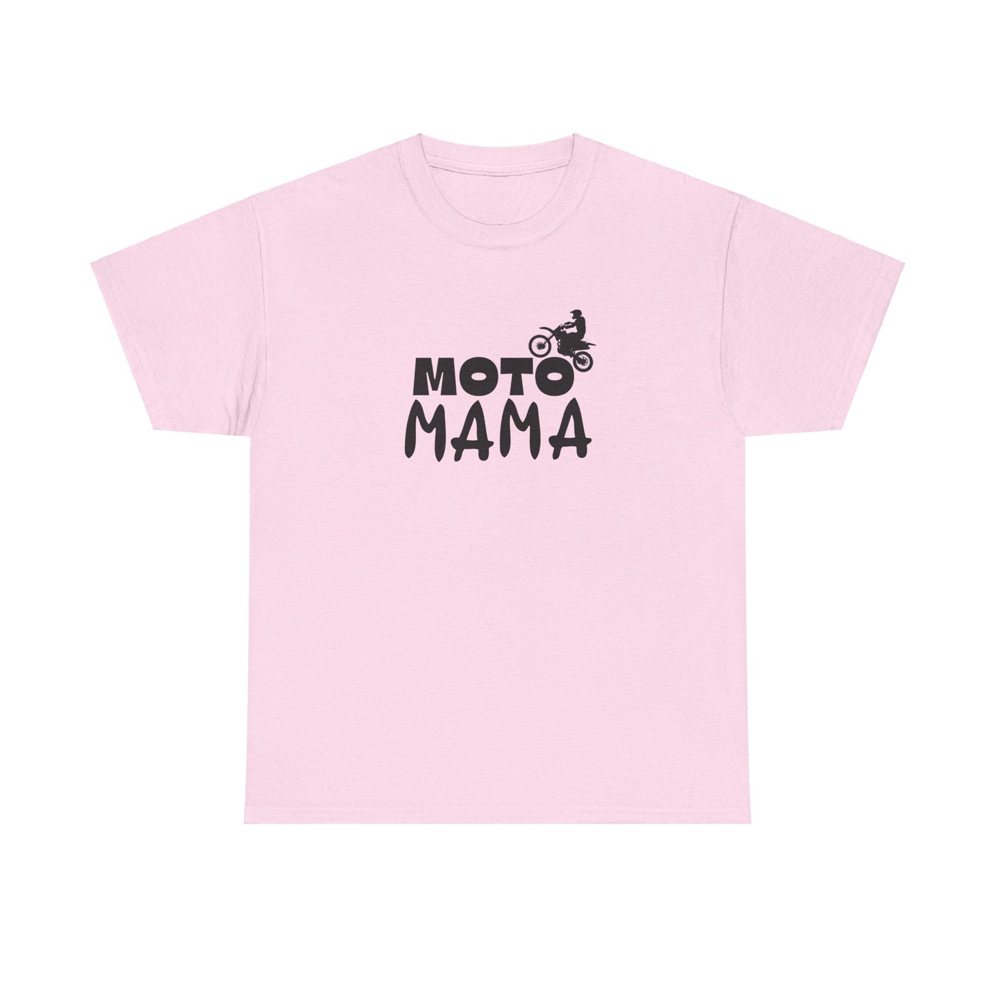 Moto Mama Unisex Heavy Cotton Tee - Perfect Gift for Motorcycle Moms