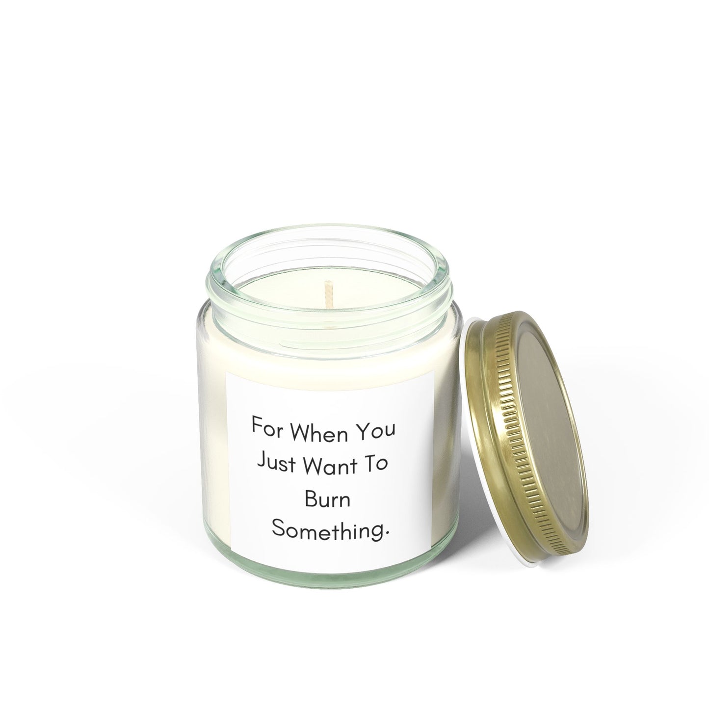 Silly Scented Candle - Coconut Apricot Wax (For When You Just Want To Burn Something)