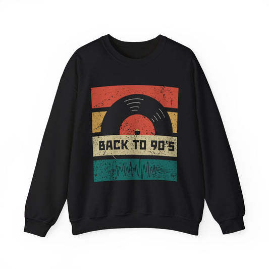 Back to 90's Unisex Heavy Blend™ Crewneck Sweatshirt - Retro Music Vibe