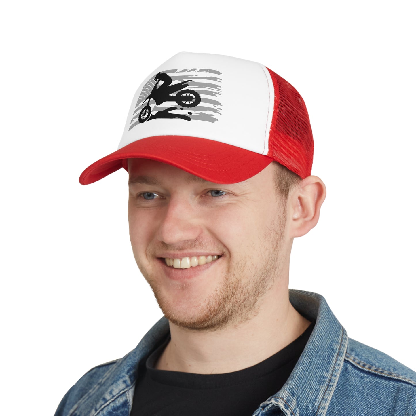 Patriotic Motocross Mesh Cap - Perfect for Riders and Fans