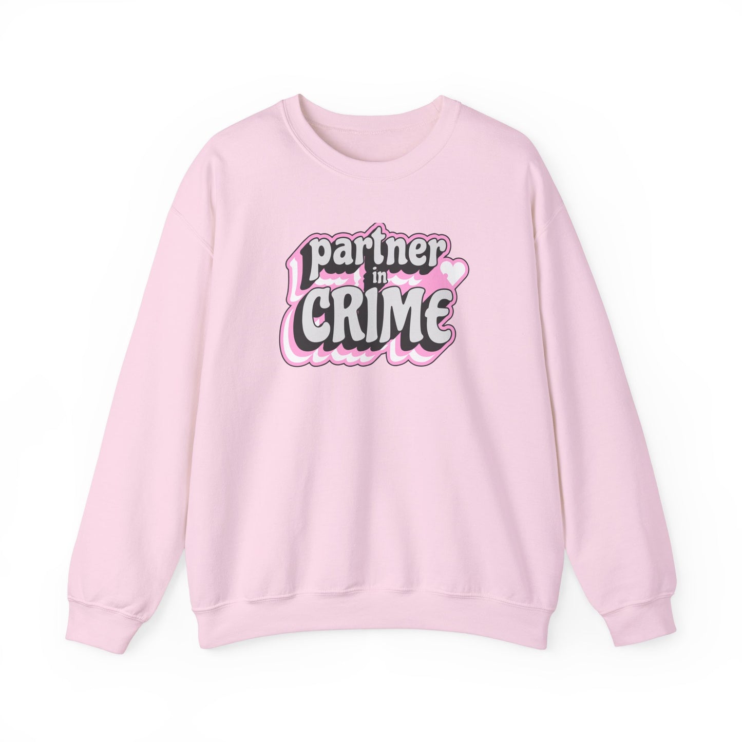 Partner in Crime Unisex Heavy Blend Crewneck Sweatshirt - Cozy Couples Apparel