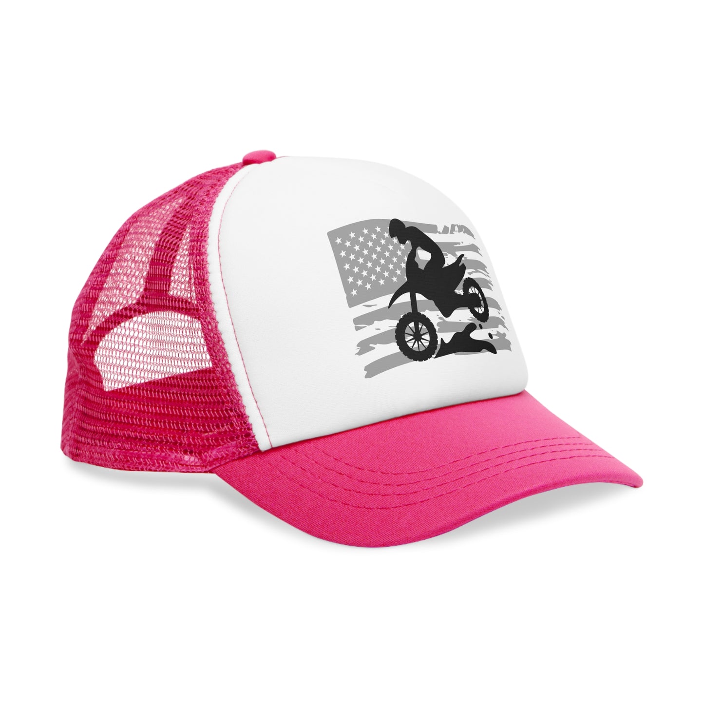 Patriotic Motocross Mesh Cap - Perfect for Riders and Fans