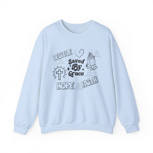 Faith & Grace Crewneck Sweatshirt - Unisex Heavy Blend™ - Perfect for Everyday Inspiration