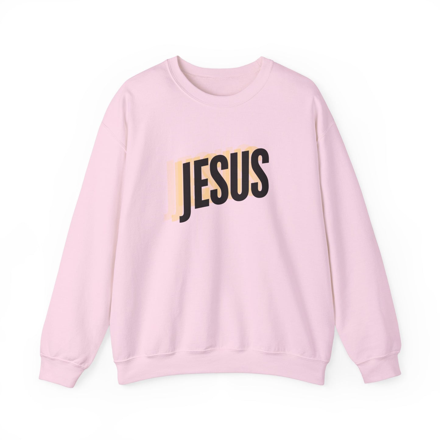 JESUS 3D - Unisex Heavy Blend™ Crewneck Sweatshirt - Faith-Inspired 'JESUS' Design