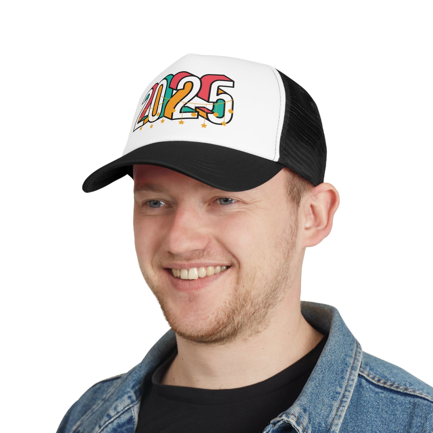 New Years Retro 2025 Mesh Cap - Perfect for Celebrations and Everyday Style