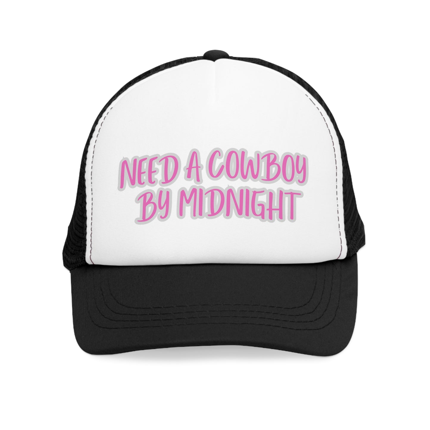 New Years Eve Need A Cowboy By Midnight Mesh Cap