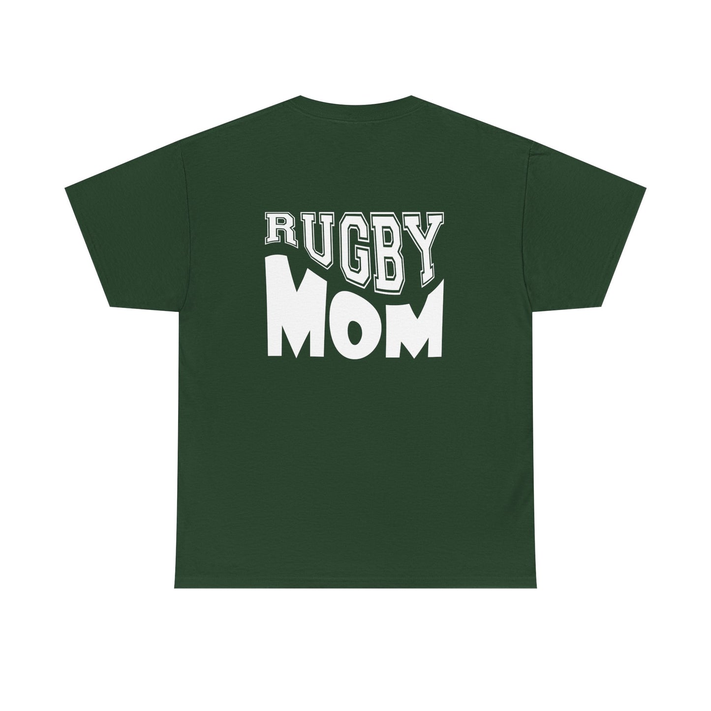 Rugby Mom Unisex Heavy Cotton Tee - Sporty Graphic T-shirt for Rugby Fans