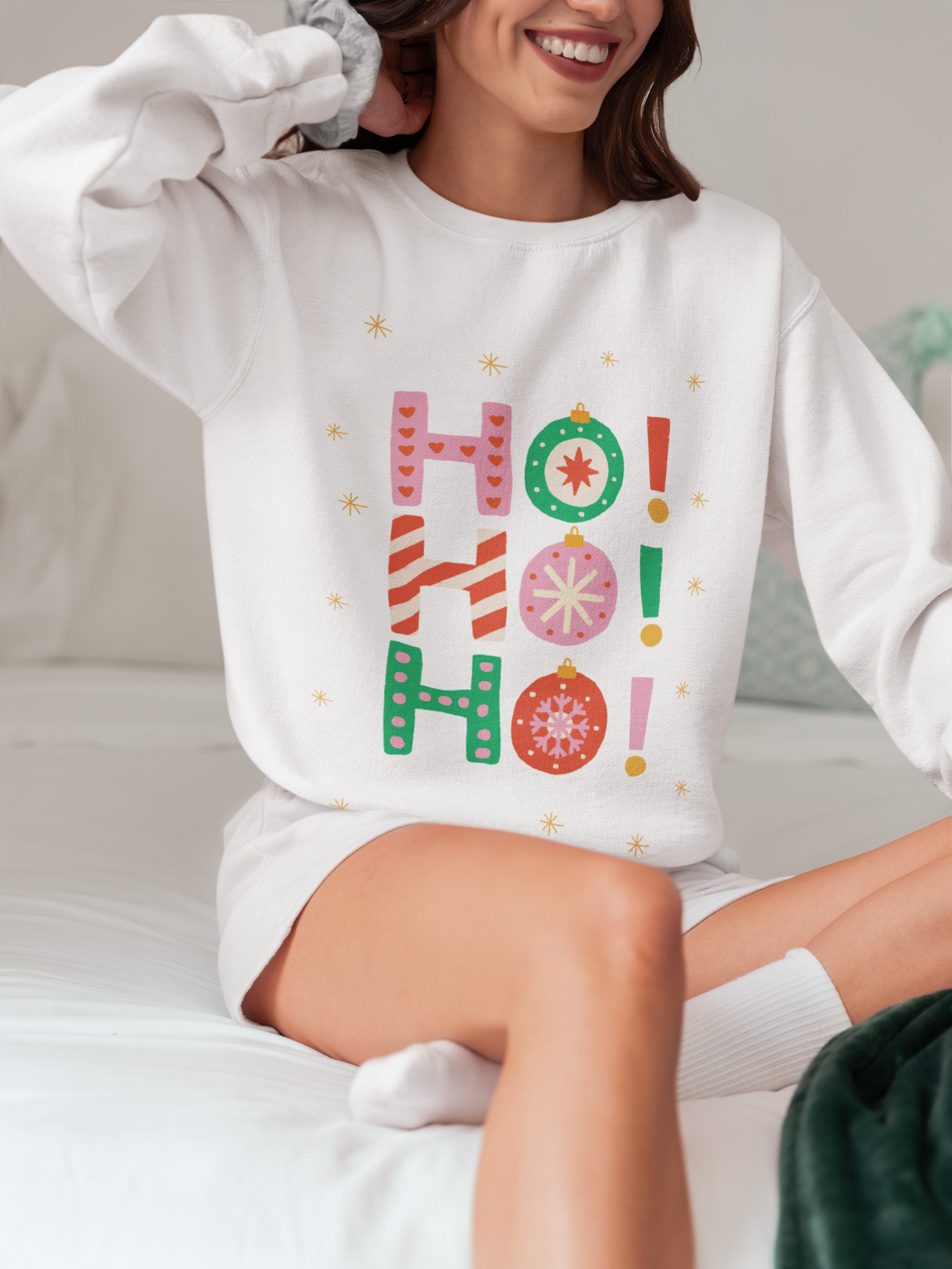 Festive 'Ho Ho Ho!' Unisex Heavy Blend™ Crewneck Sweatshirt