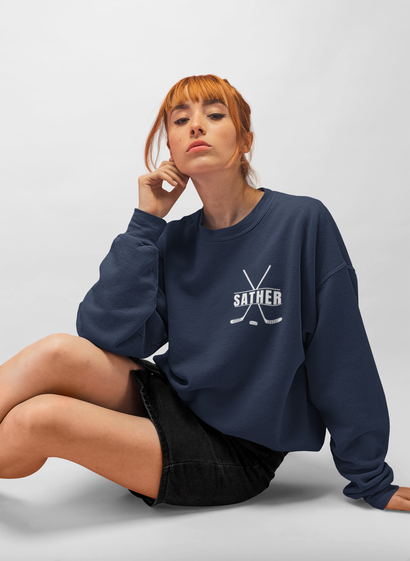 *** CUSTOM*** Unisex Heavy Blend™ Crewneck Sweatshirt - Hockey Rizz Up #47 Hockey Design