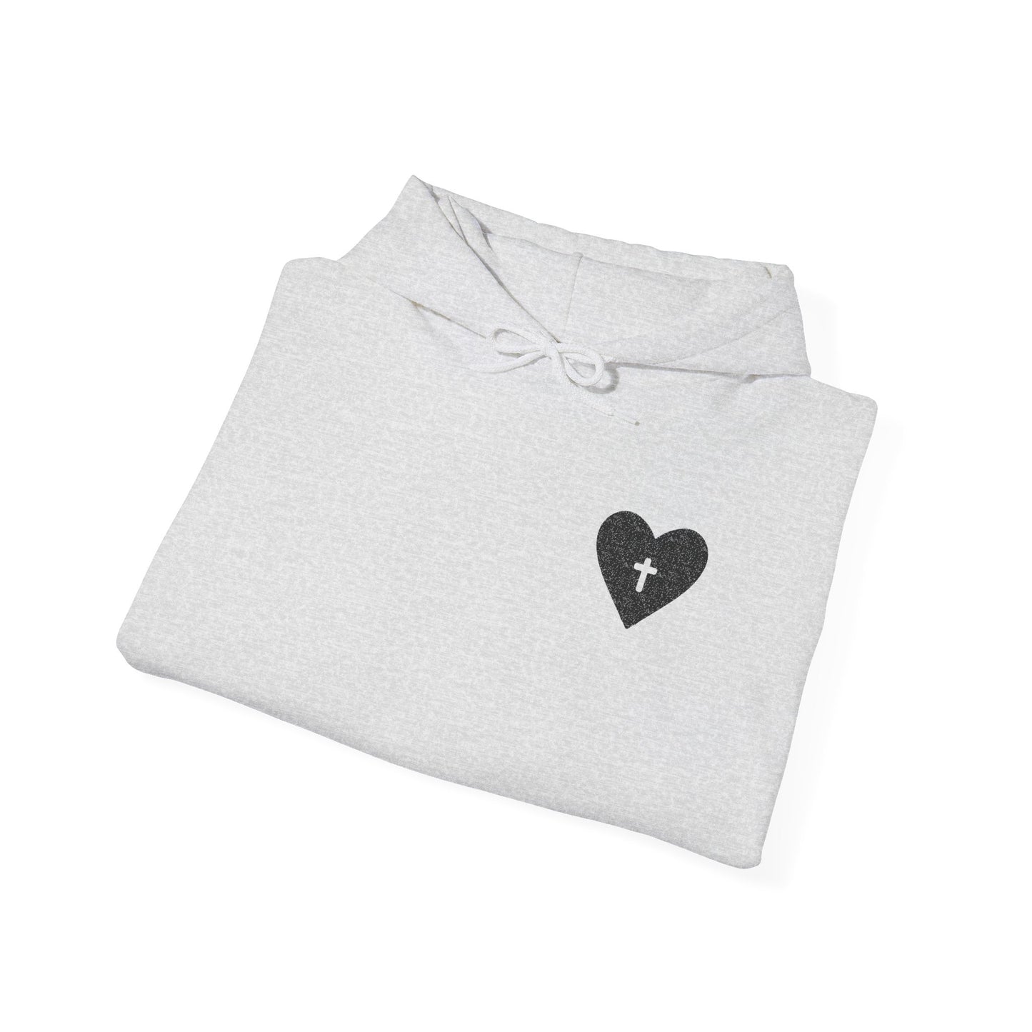 Faith & Comfort Unisex Hooded Sweatshirt - Healing Heart Design