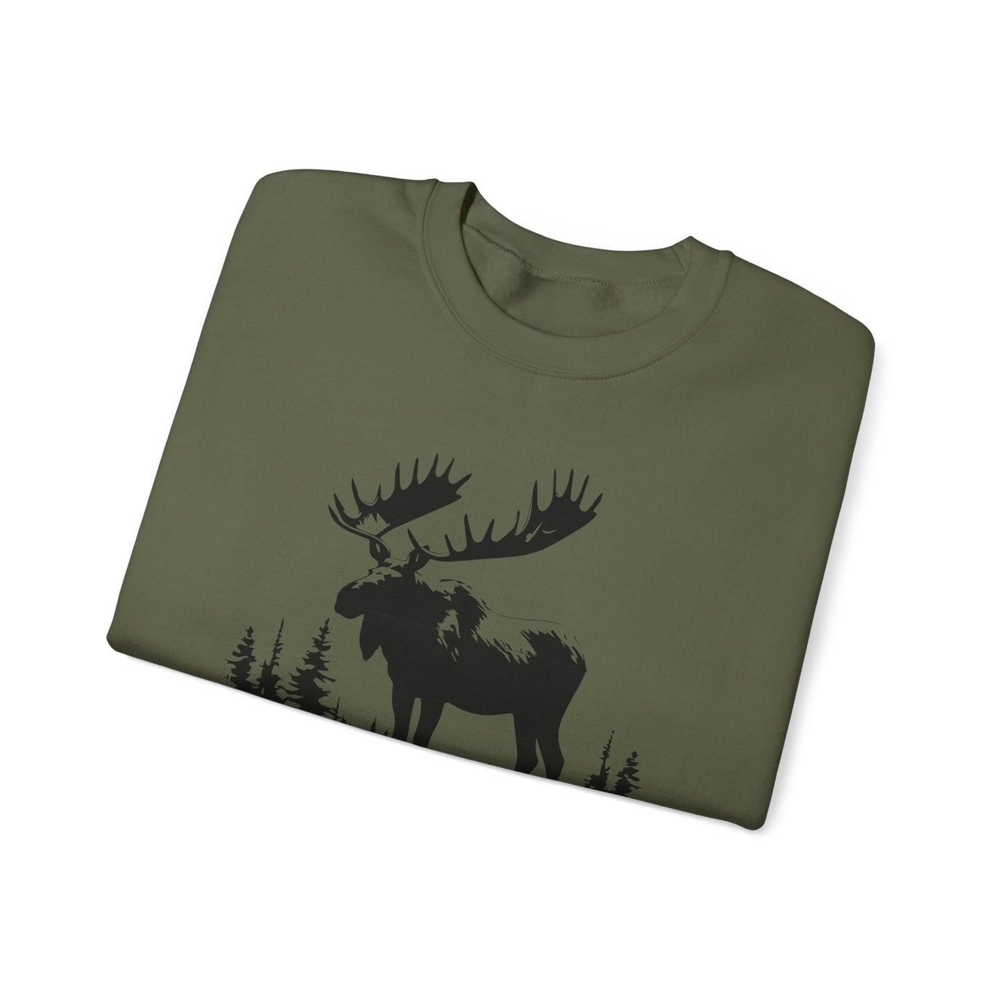 Moose Graphic Unisex Crewneck Sweatshirt - Cozy Nature Apparel