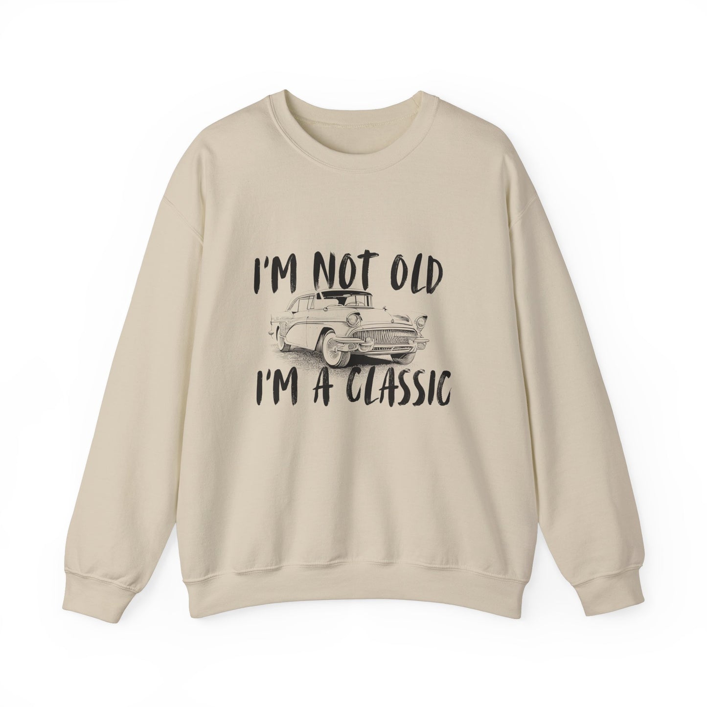 Classic Vibes Unisex Crewneck Sweatshirt - 'I'm Not Old, I'm a Classic'