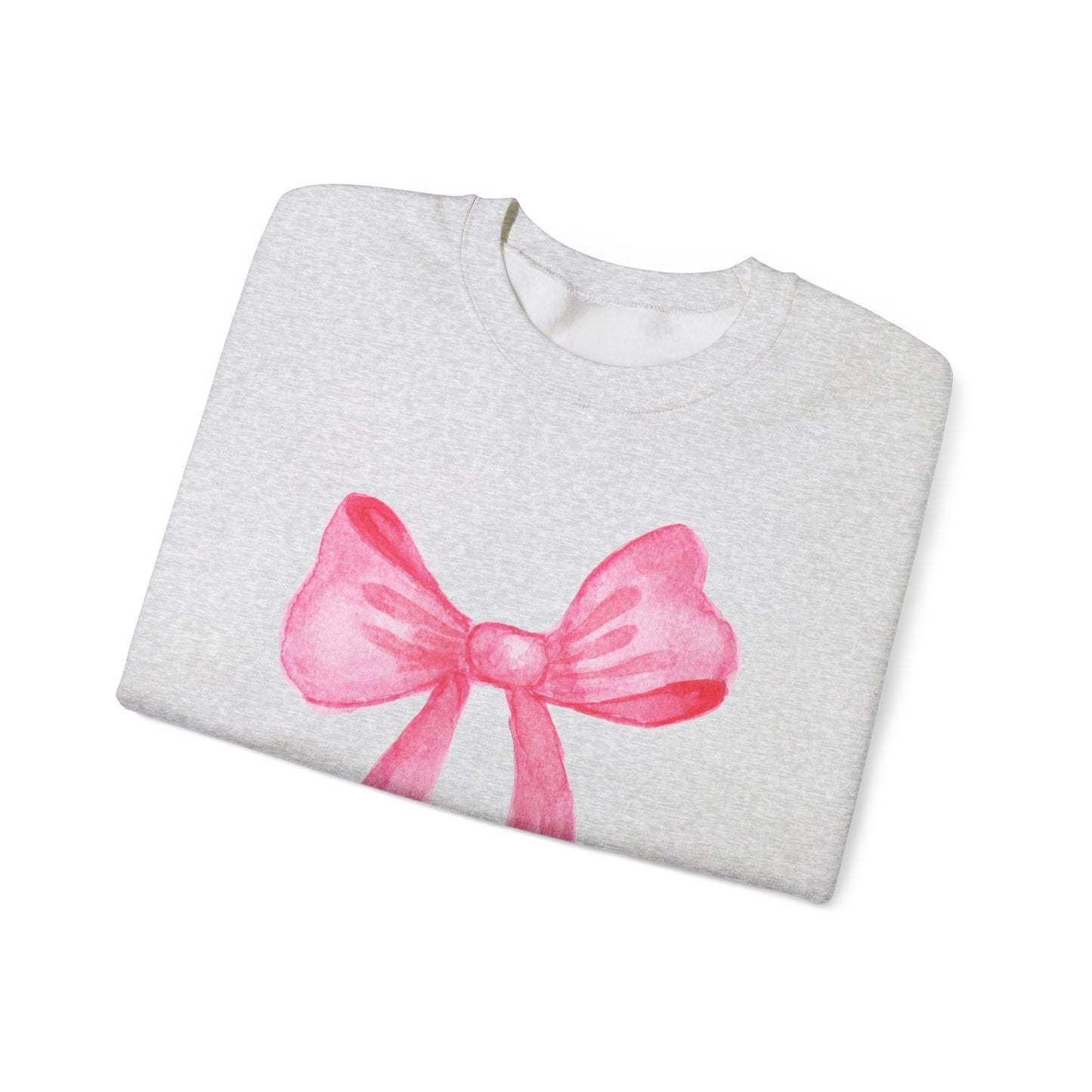 Pink Bow Unisex Sweatshirt - Cozy Gift for Fashion Lovers