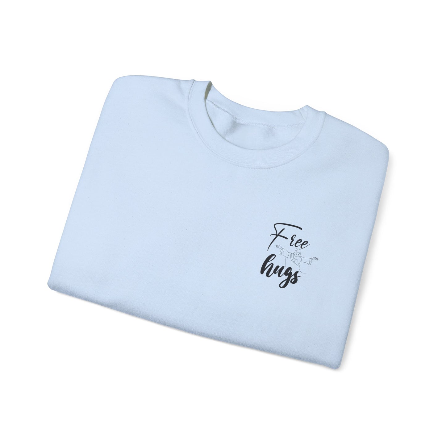 Free Hugs Jesus Crewneck Sweatshirt - Unisex Heavy Blend