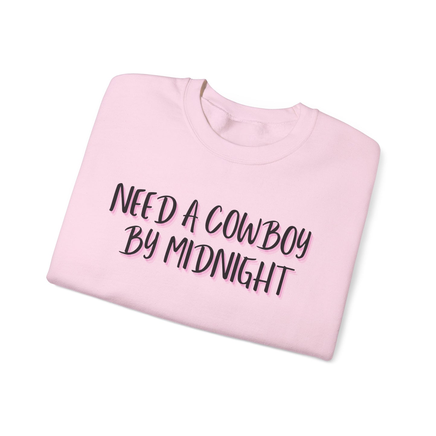 New Years Need a Cowboy by Midnight Unisex Crewneck Sweatshirt - Cozy Casual Wear