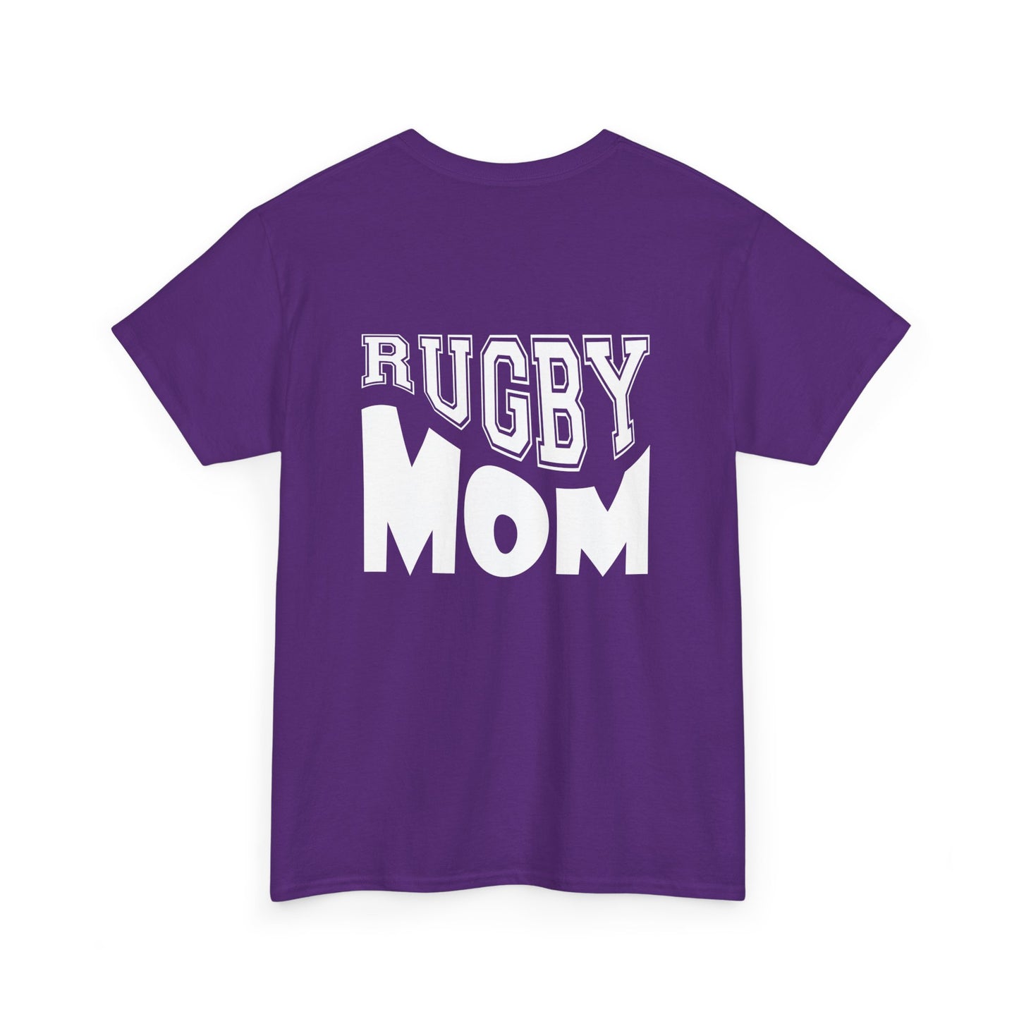 Rugby Mom Unisex Heavy Cotton Tee - Sporty Graphic T-shirt for Rugby Fans