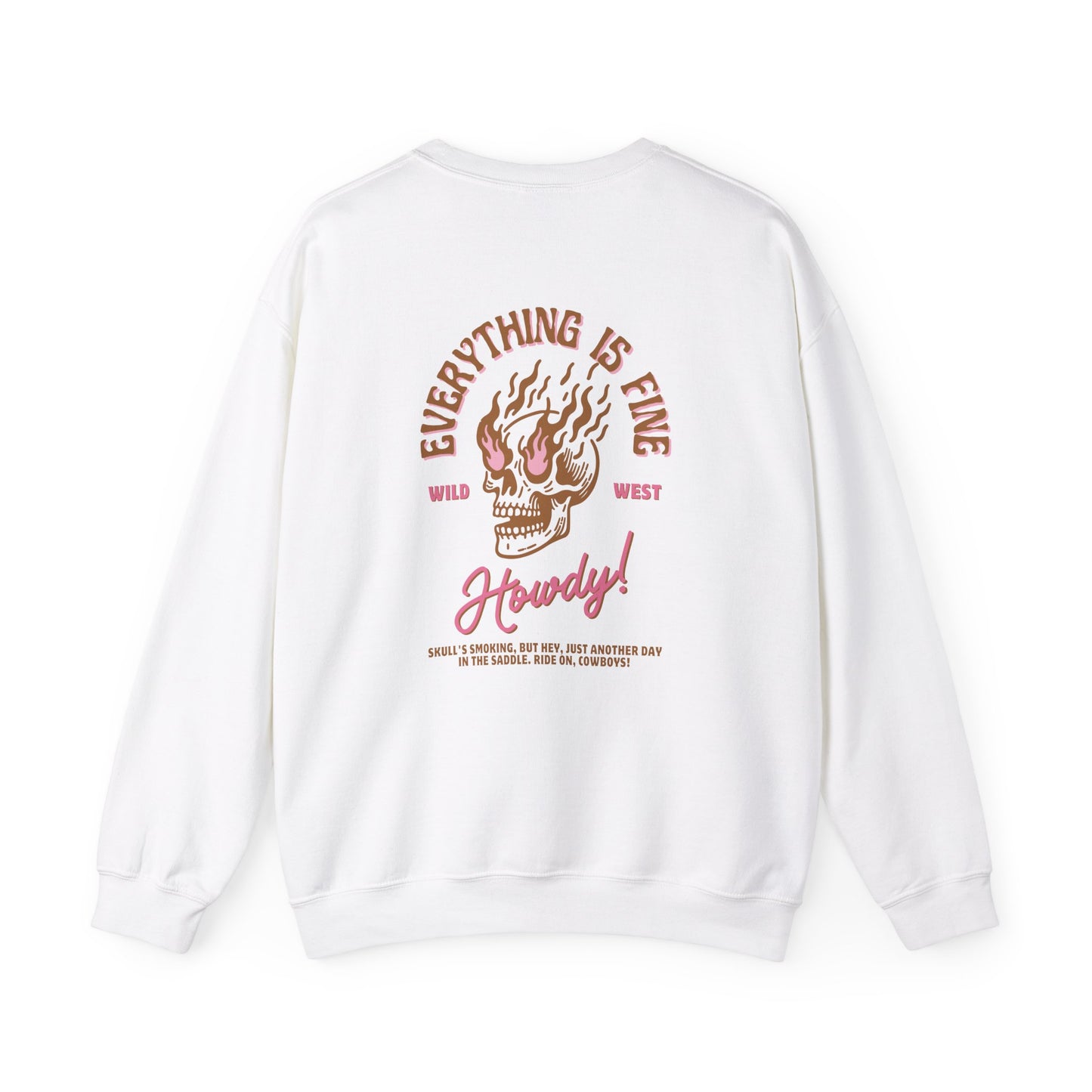 Howdy Wild West Crewneck Sweatshirt - Unisex Heavy Blend™ - Casual Comfort