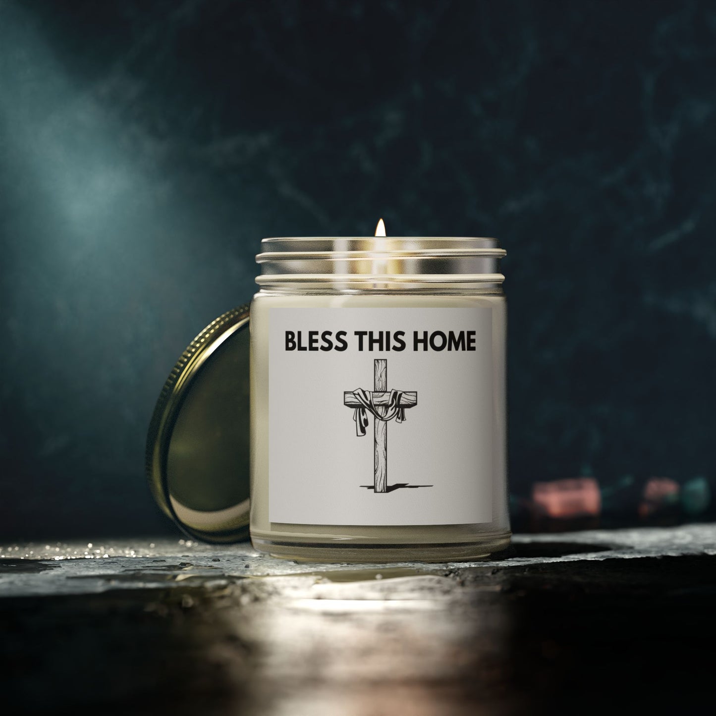 Bless This Home Scented Candle – Coconut Apricot Wax (4oz, 9oz)