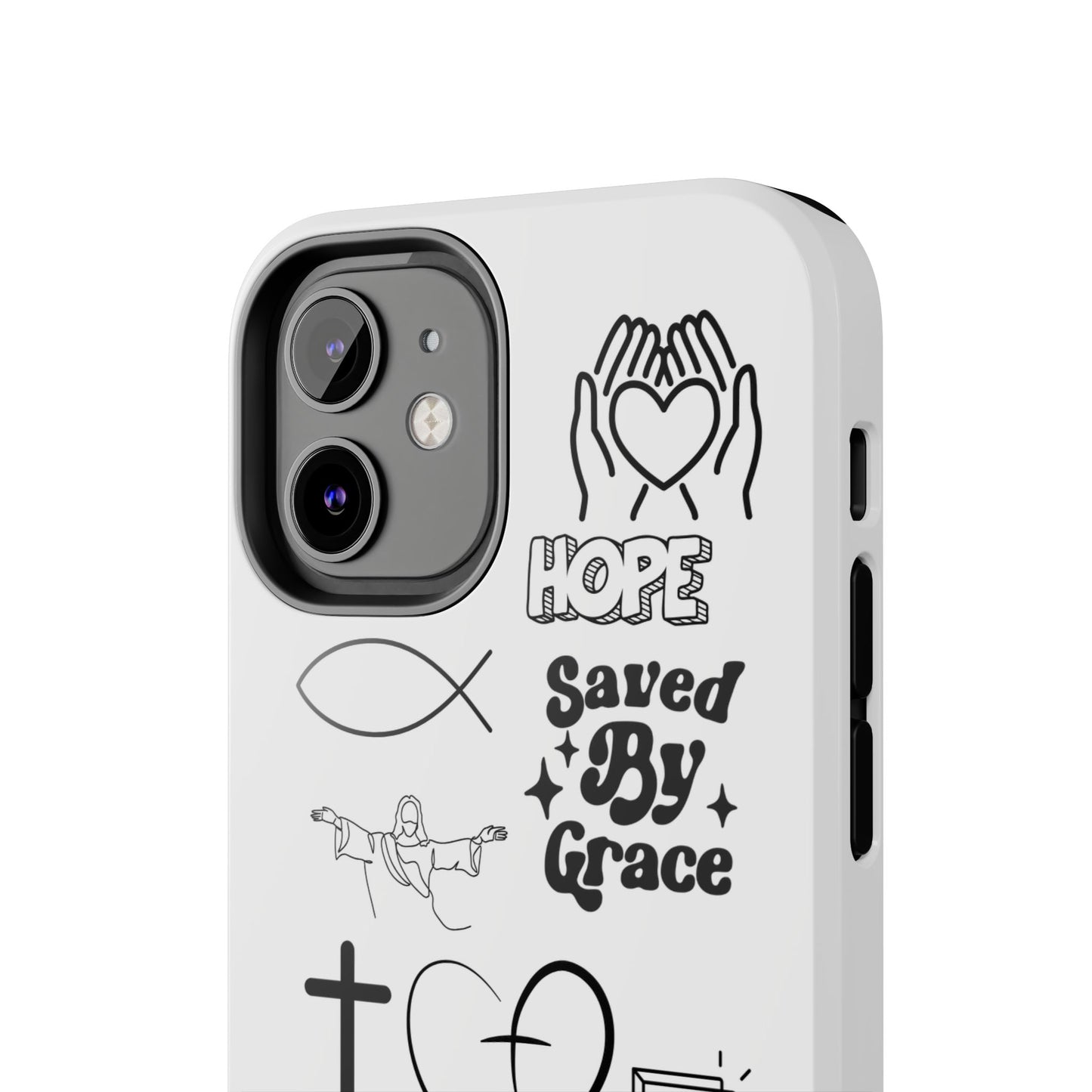 Inspirational Tough Phone Case - Faith, Hope & Grace Design